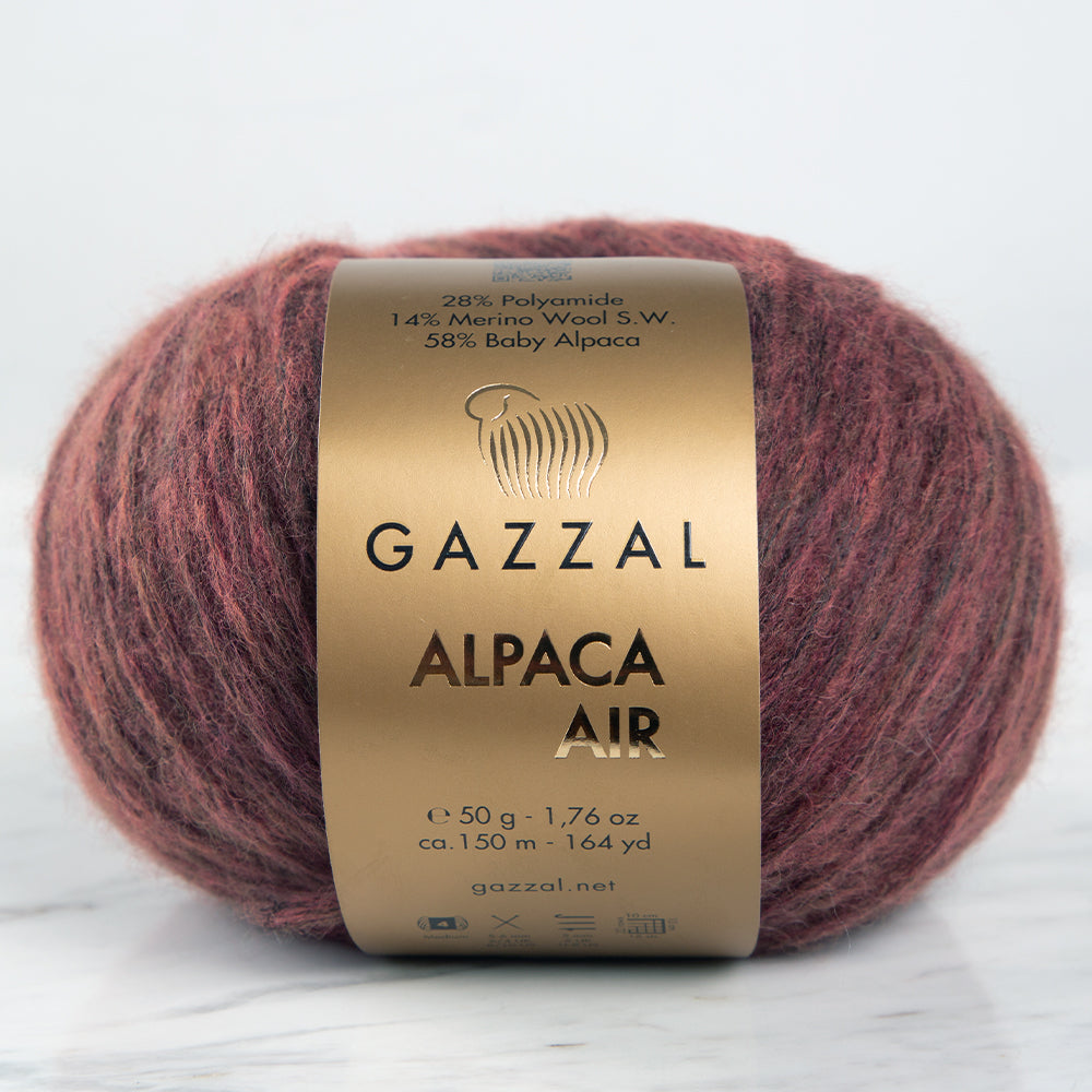 Gazzal Alpaca Air Kiremit El Örgü İpi - C:95